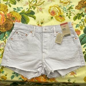 NWT Levi's 501 Women's Lavender Denim Shorts